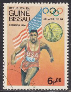 Guinea-Bissau 611  Flag, Medal & Olympic Winner 1984