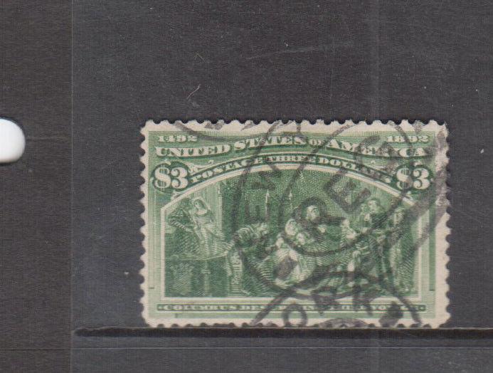 USA #243 Very Fine Used With A Light Thin