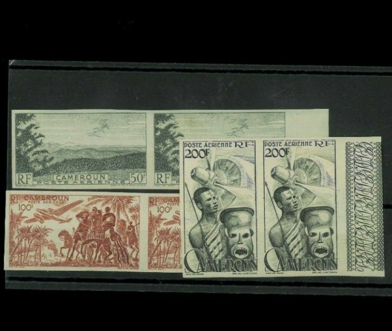 Cameroun SC.#'sC26-28. Imperforate Pairs. MNH. Better Item.