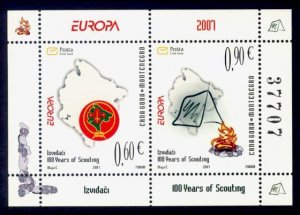 Montenegro Sc# 158a MNH Europa 2007 / Scouts (S/S)