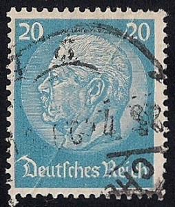 Germany #424 20pf President Paul Von Hindenburg used F-VF