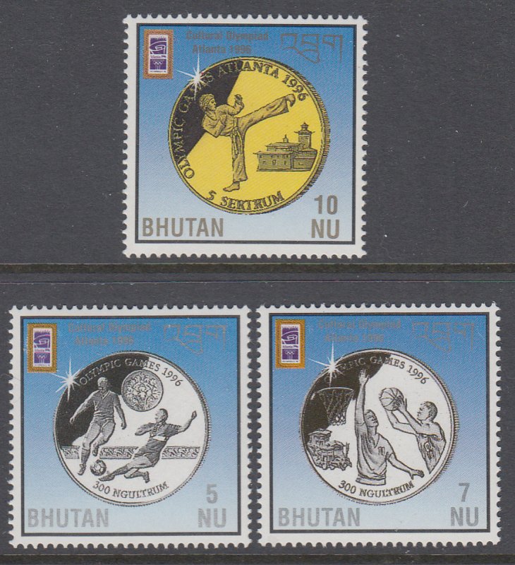 Bhutan 1125-1127 Olympics MNH VF