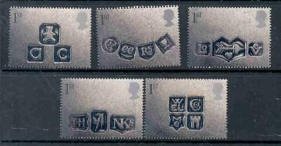 Great Britain Sc 1948-52 2001 Greetings stamps mint NH