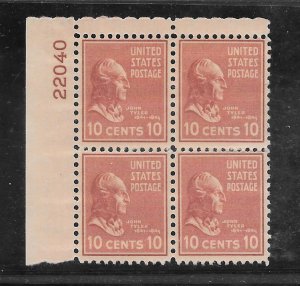 #815 MNH Plate Block