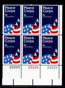 ALLY'S US Plate Block Scott #1447 8c Peace Corps [6] MNH [A-LR]