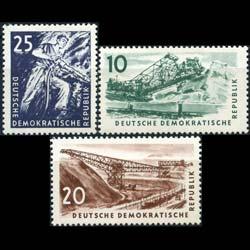 DDR 1957 - Scott# 347-9 Coal Mining Set of 3 NH