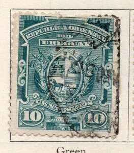 Uruguay 1890 Early Issue Fine Used 10c. 125802