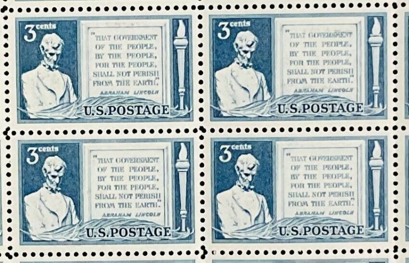 978 Gettysburg Address 85th Anniversary  MNH 3 cent sheet of 50  1948