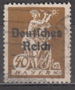 Germany Bavaria Scott #261 1920 Used