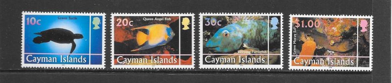 FISH - CAYMAN ISLANDS #802-5   MNH