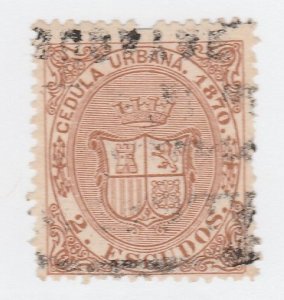 Spain Puerto Rico Revenue ID stamp Cancel will vary from pic- 1870 2E (#1620)