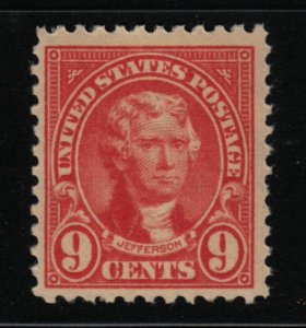 1923 Thomas Jefferson Sc 561 9c rose MNH single stamp (13