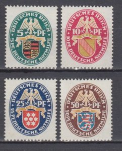 1926 Germany Full Set  Nothilfe Michel 398-401 MLH