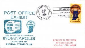 US SPECIAL EVENT CACHETED COVER 150 YEARS OF INDIANA STATEHOOD STATE FAIR 1966