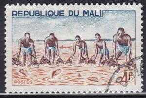 Mali 89 CTO 1966 Large Net Group Fishing