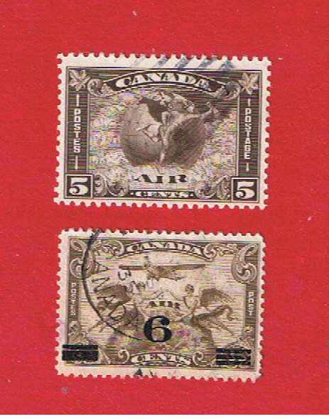 Canada  #C2-3  VF used  Air Post   Free S/H