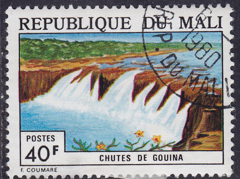 Mali 227 CTO 1974 Gouina Waterfalls