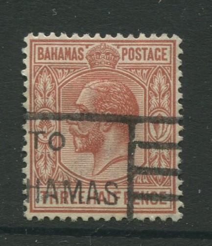 Bahamas - Scott 73 - KGV Definitive - 1934 - Used - Single 1.1/2p Stamp