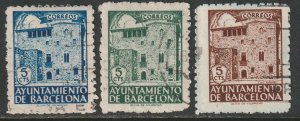 Spain 1943 Ed 43-45 Barcelona used