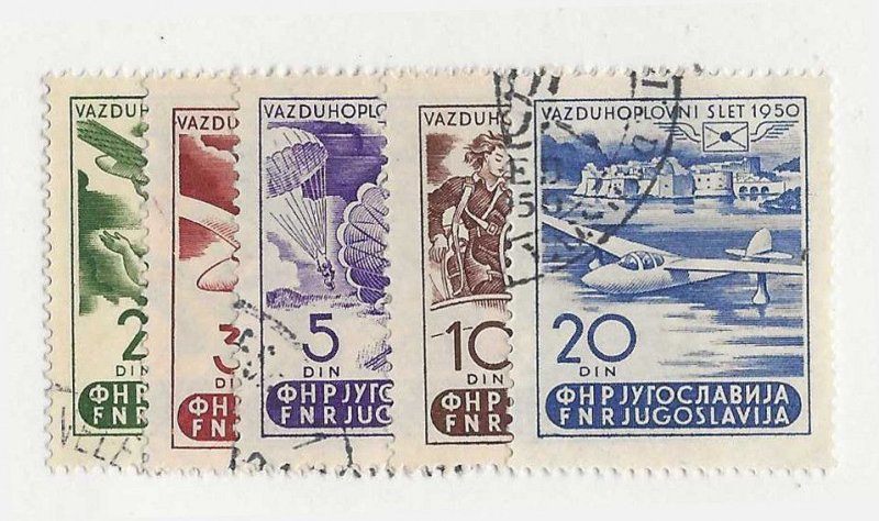 Yugoslavia Sc #295-9 set of 5  used VF