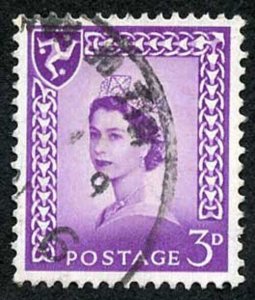 IOM SG2a 3d Deep Lilac on Chalky Paper Fine used cat from 6.50 pounds