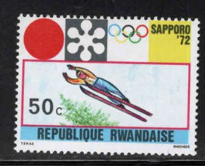 RWANDA Scott 448 Unused 1972 Winter Olympics stamp 1972