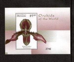 Micronesia 2000 - Flowers Orchids Plants - Souvenir Stamp Sheet Scott #368 - MNH