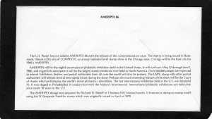 2145 Ameripex86, FDC Artmaster cachet