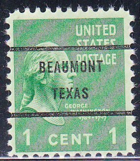 Precancel Beaumont TX PSS 804 71 Bureau Issue United States