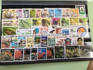 Singapore 1980 to 1995 used  stamps Ref A9043