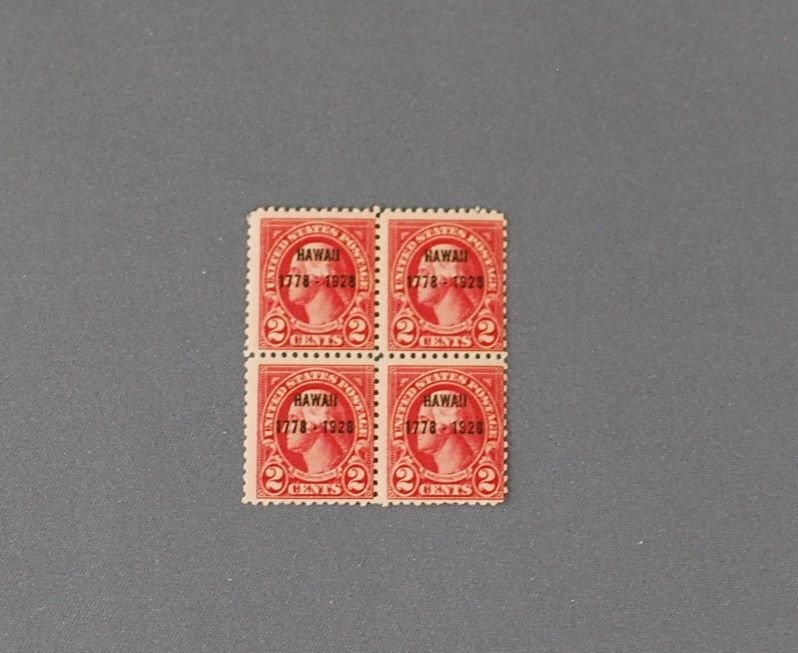 647, Block of 4, Mint OGNH, CV $55.00