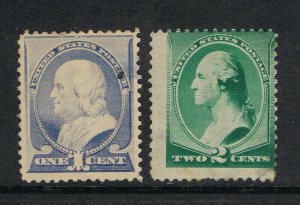 AFFORDABLE GENUINE SCOTT #212 & #213 MINT 1887 ABNC ISSUE SET OF 2 STAMPS #13078