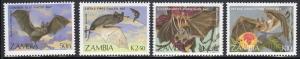 Zambia 466-69 - Mint-NH - Bats (1989) (cv $5.75)