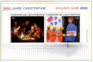 LIECHTENSTEIN Scott 1163 MNH**  Millennium 2000 mini sheet