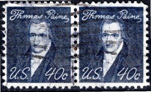 USA; 1968: Sc. # 1292:  Used Se-Tenant Single Stamps