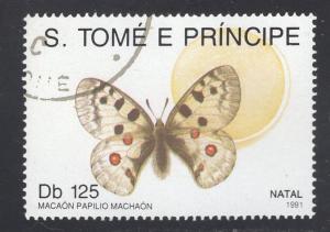 St. Thomas and Prince    #1037    1991  used  butterflies  125d