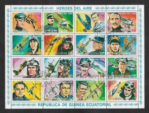 SMI) 1974 EQUATORIAL GUINEA, dedicated to the heroes of the air, historical