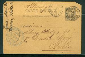 France H & G # 50, pse postal card, used, issued 1890