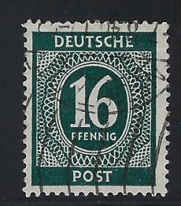 Germany AM Post Scott # 542, used