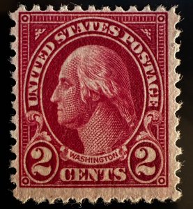 US Scott 634b Mint Carmine Lake Shade OG NH F