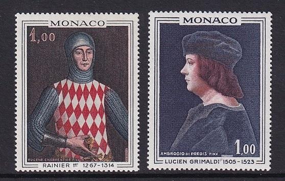 Monaco  #674-675   MNH  1967  paintings