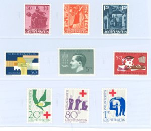 Liechtenstein #372-380 Mint (NH) Single