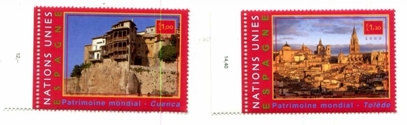 United Nations Geneva Scott #362-363 MNH World Heritage Spain.