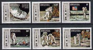 RWANDA - 1980 - Apollo 11 Moon Landing - Perf 6v Set  - Mint Never Hinged