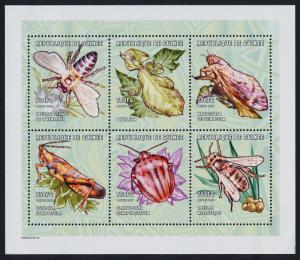 Guinea 1903 MNH Insects, Flowers