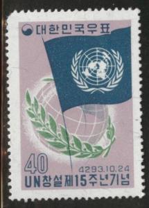 Korea Scott 315 MNH** UN flag stamp