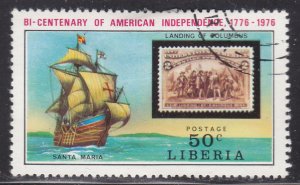 Liberia 708 American Revolution Bicentennial 1975