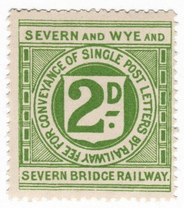 (I.B) Severn & Wye & Severn Bridge Railway : Letter Stamp 2d