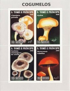 S. TOME & PRINCIPE 2009 - Mushrooms of Sao Tome & Principe 4v