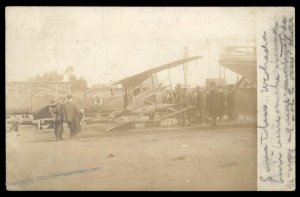 USA 1913 San Francisco Water Plane RPPC 1c Washington GLENORA CA Cover 89062